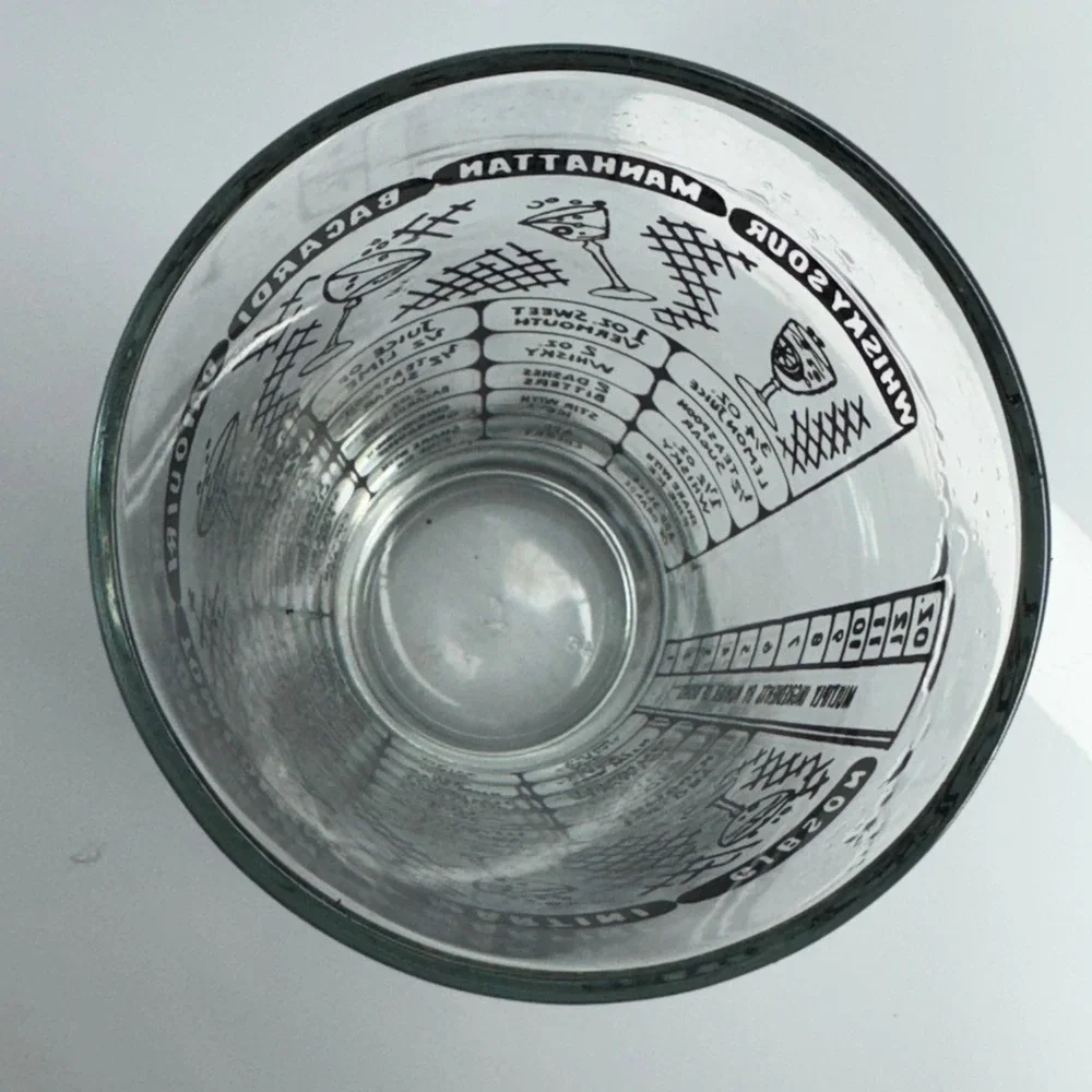 Cocktail Recipe‎ Glass Tumbler Bartender Drink Guide Pint Size